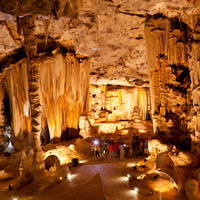 Druipsteenformaties in Cango Caves, Zuid-Afrika