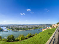 Uitzicht vanaf Ehrenbreitstein, Koblenz