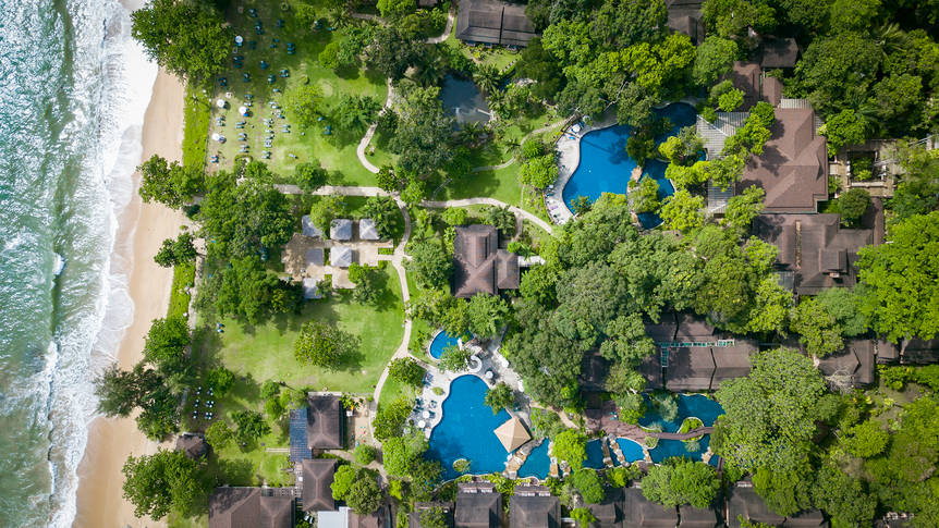 Bovenaanzicht Khao Lak Merlin Resort