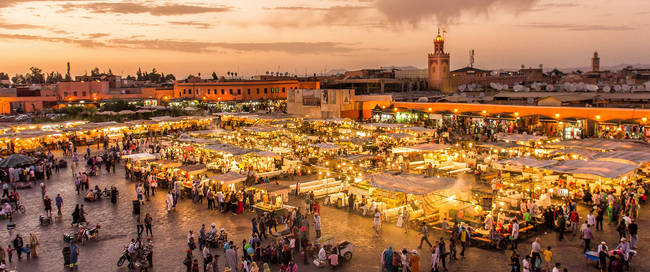 Djemaa El Fna plein in Marrakech