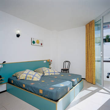 Slaapkamer 2-kamerappartement Appartementen Lloret Sun (voorheen Sun & Moon)