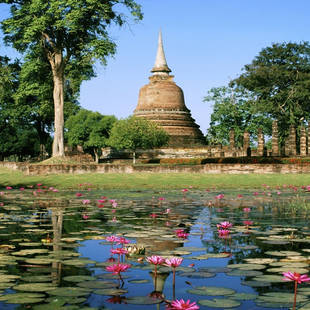 Sukhothai historical park thailand