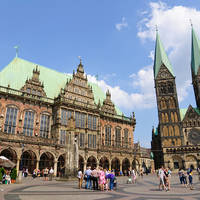 Stadhuis en kathedraal in Bremen