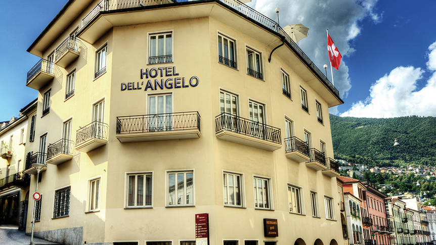 Buitenkant zomer Hotel Dell' Angelo